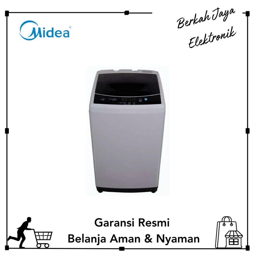 MIDEA MAE7501(SG) Mesin Cuci 1 Tabung 7,5 Kg Top Loading