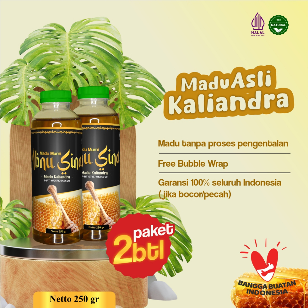 

Madu Murni Ibnu Sina Kaliandra | Membantu Menjaga Kesehatan | 2 Botol