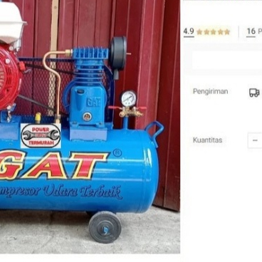 

Kompresor Angin GAT 1/4 HP + Engine Air Compressor Kompressor Udara