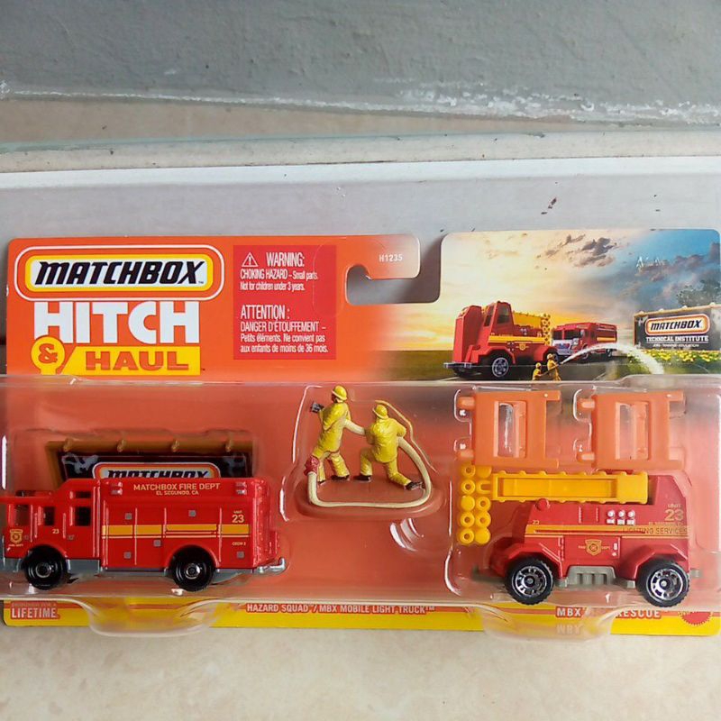 Matchbox Hitch Haul Hazard Squad Fire Rescue