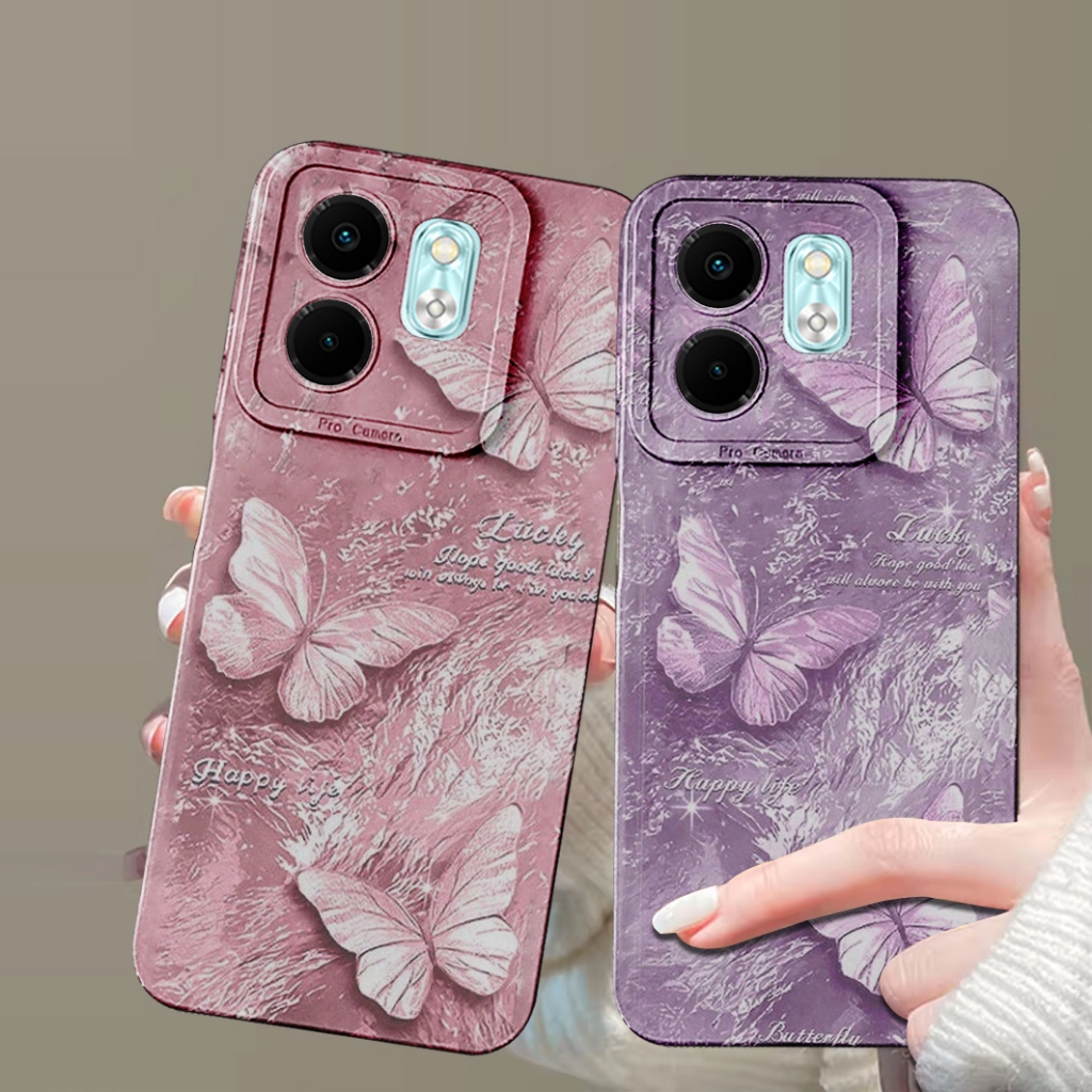 Softcase Oppo Reno 13F Reno 13 5G Case Procamera Motif Butterfly Cute 050 - Case Untuk Reno 13F 13 5