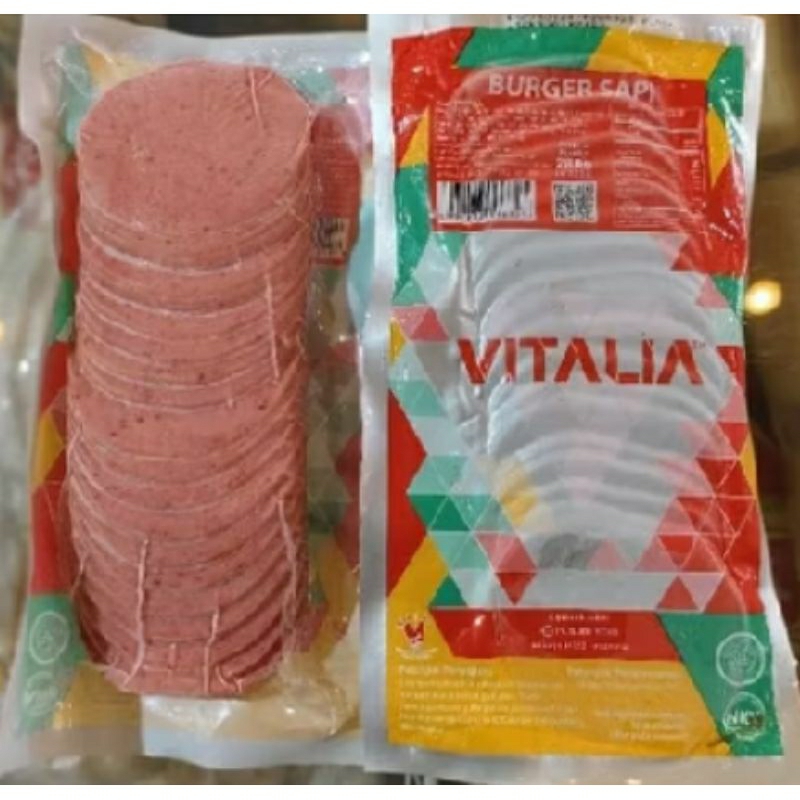 

Vitalia Beef Burger isi 20pic. kemasan 280g