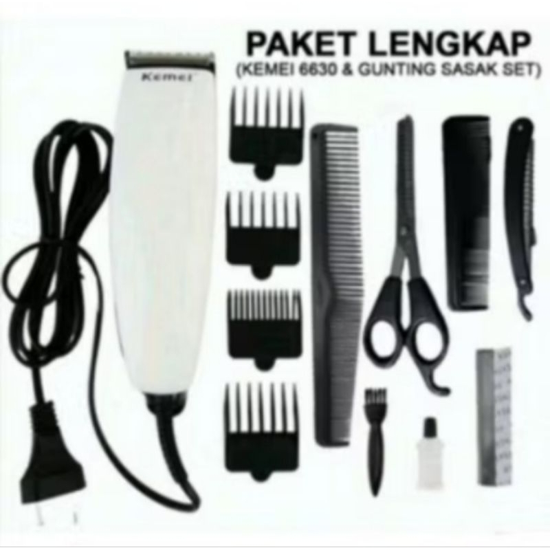 ALAT-MESIN POTONG RAMBUT ORIGINAL KEMEI 6603/ ALAT CUKUR RAMBUT/HAIR CLIPER MESIN PROFESIONAL