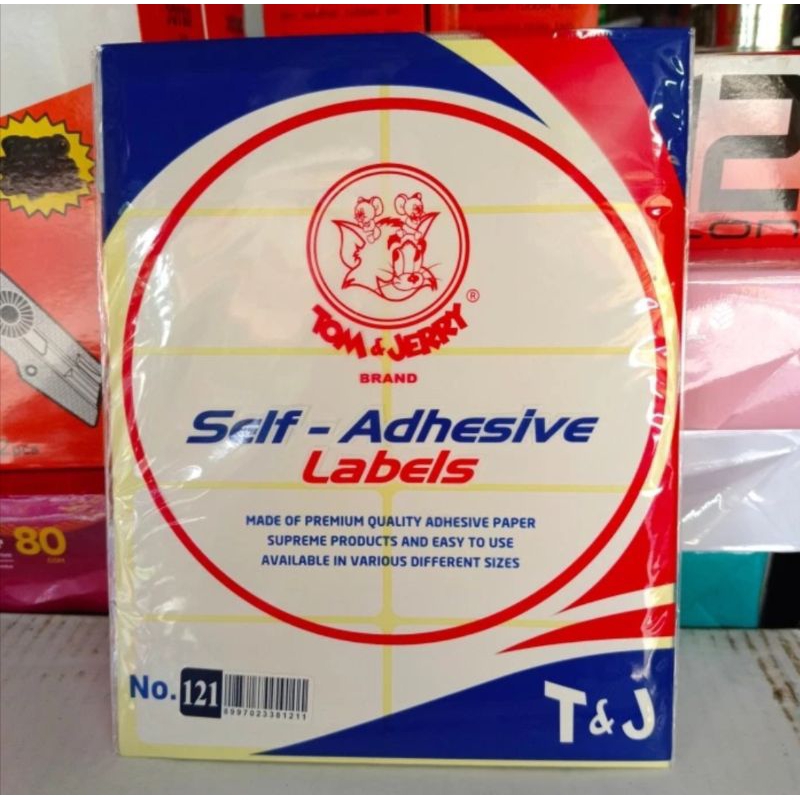 

label sticker tom jerry 121 ( 38 x 75mm)