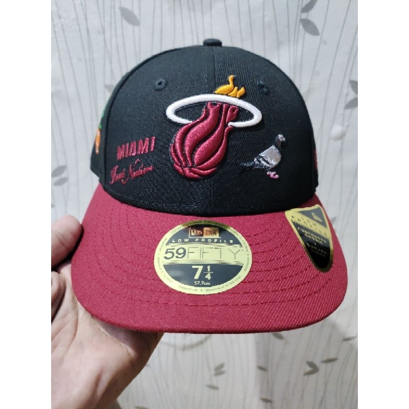 Topi New Era 5950 Miami Heat x Steaple