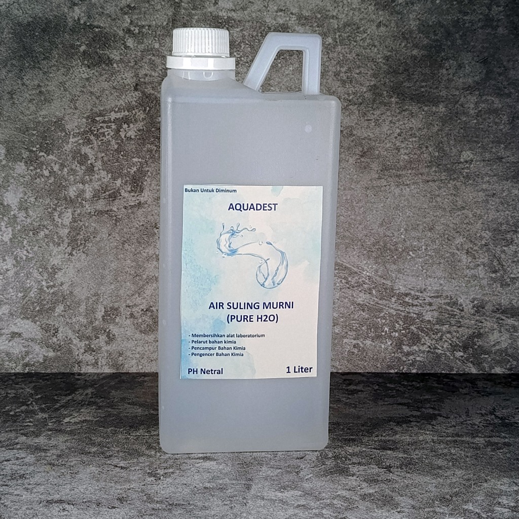 Aquadest aquades air suling 1000ml 1 liter