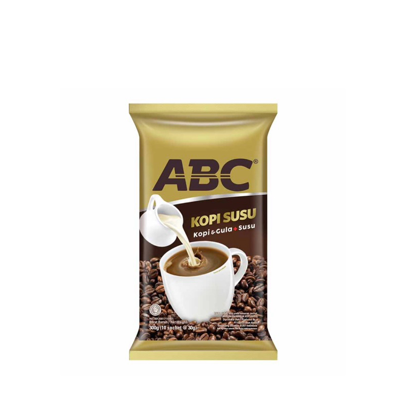 

Kopi ABC Kopi+Susu isi 10x30 gr