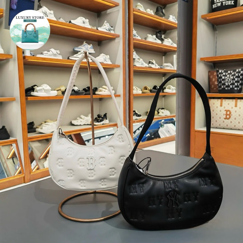 LUXURY Tas MLB Classic Monogram New Embo Hobo Bag
