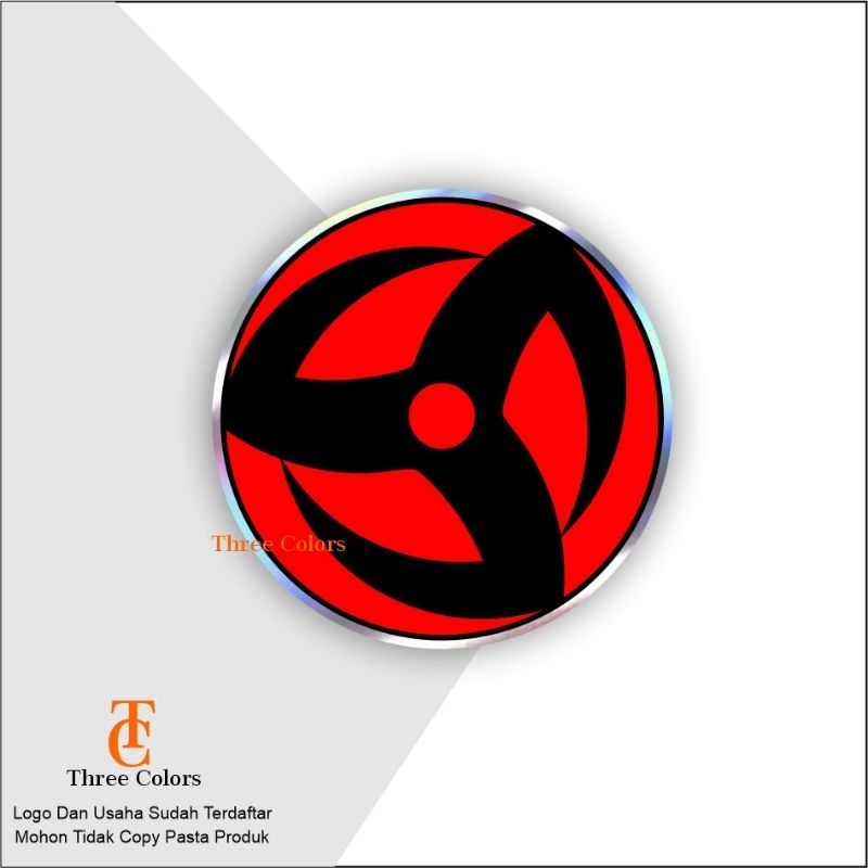 

#87, stiker sharigan Sasuke hologram