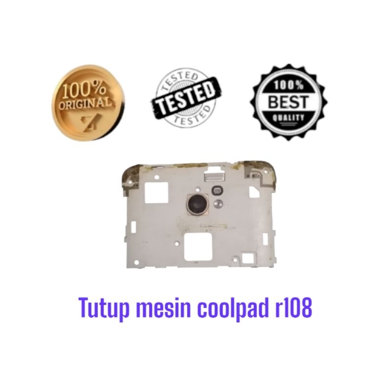 tutup mesin coolpad r108 dan kaca kamera original cabutan 100 %