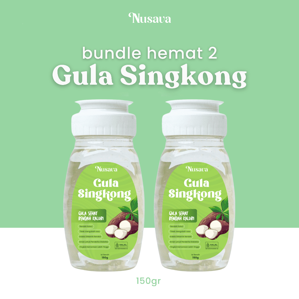 

[Bundle Hemat 2] Gula Singkong Nusava - Pemanis Alami Rendah Kalori - Natural Sweetener - 150gr