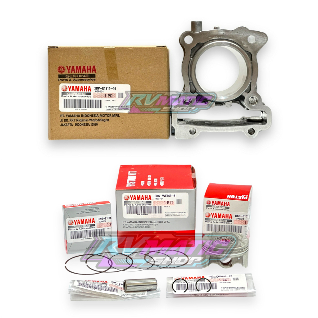 BLOK + PISTON KIT BLOK SEHER R15 V3 VIXION R 155 MT 15 XSR 155 WR 155 ORIGINAL YAMAHA GENUINE PART