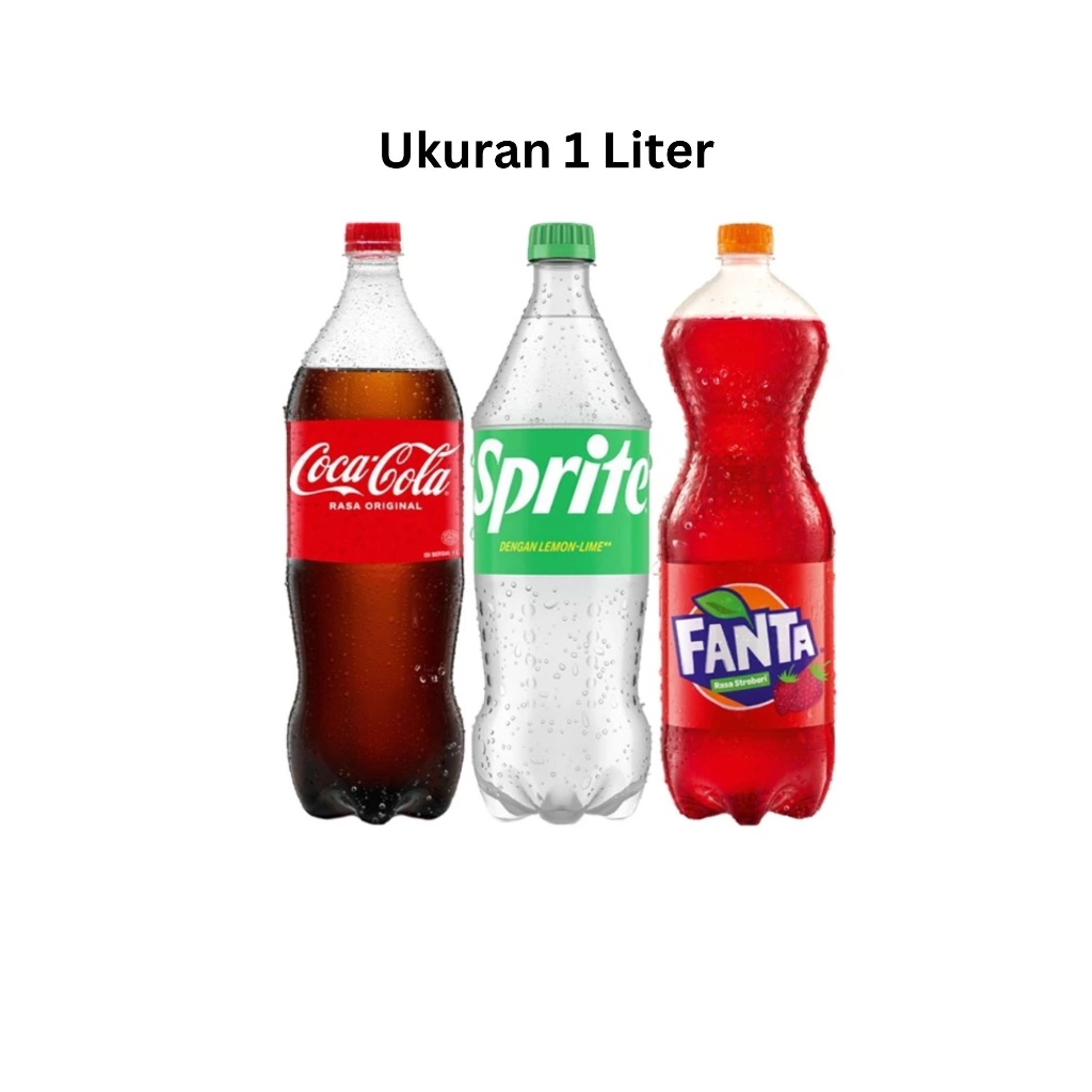 

Coca Cola Sprite Fanta 1 Liter Minuman Soda