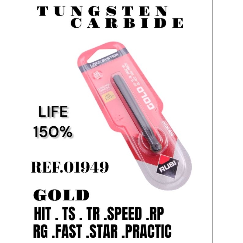 RUBI Mata pisau Potong/Mata pisau Dorong Granit /Kramik/Marmer RUBI 10mm GOLD