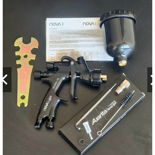 Auarita Mini Nova Light HVLP & LVMP Original Cup 250ml NOVA LIGHT : BLACK spary gun