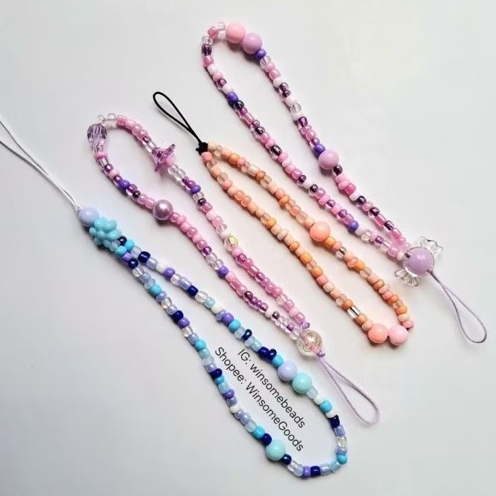 Phone strap manik tali giok