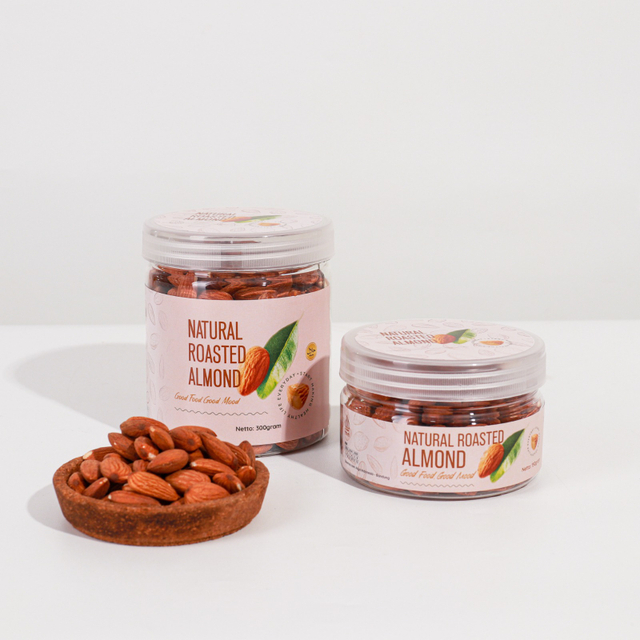 

Natural Roasted Almond Snack Makanan Ringan 300gr 150gr