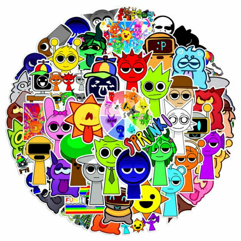 

Stiker Pack Sprunki Stiker Sprunki Terbaru Stiker Helm Stiker Laptop Stiker Helm Stiker Terbaru Tumblr Stiker HP, Aksesoris Hp , Anti Air