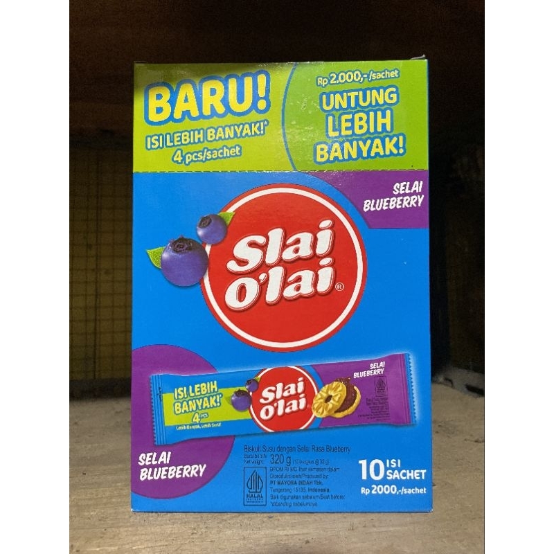 

Biskuit susu Slai olai strobery 320g