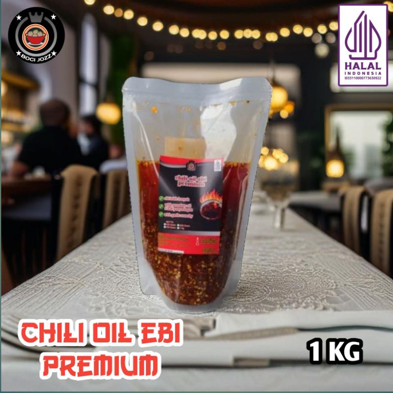 

Chili Oil Ebi Premium 1 Kg With Galic Crunchy Halal