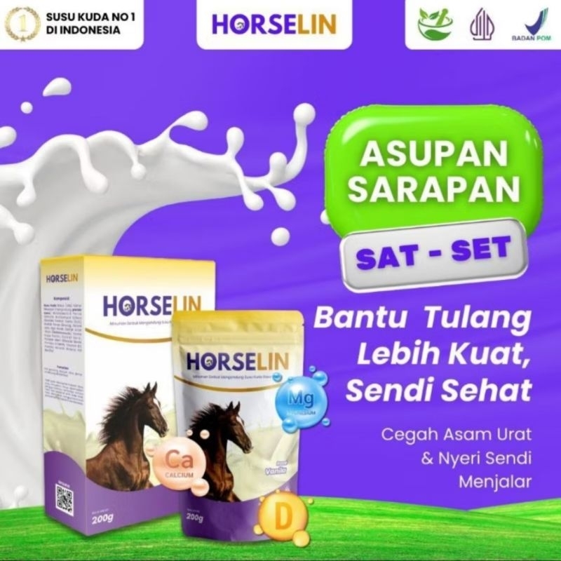 

Horselin Susu Kuda Liar 1Box 200gram - Untuk Nyeri Sendi Dan Nyeri Otot