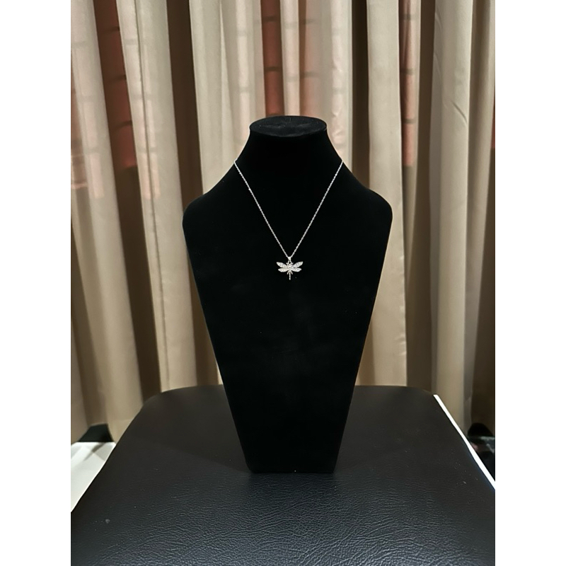 Liontin Kalung Titanium Wanita anti karat Dragonfly cantik elegan murah
