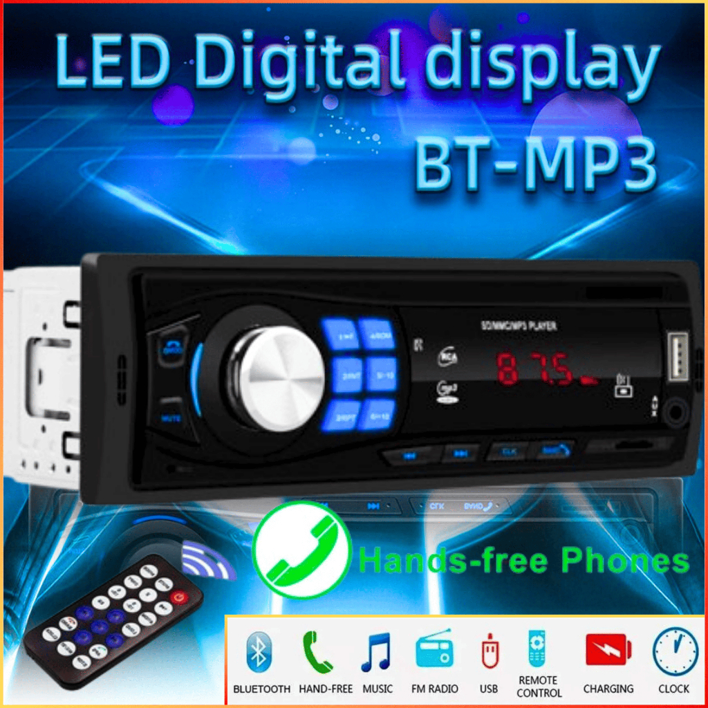 NO LIMIT Taffware Tape Mobil Bluetooth Full Bass Subwoofer Audio MP3 Player 12 Volt Truk Pioneer