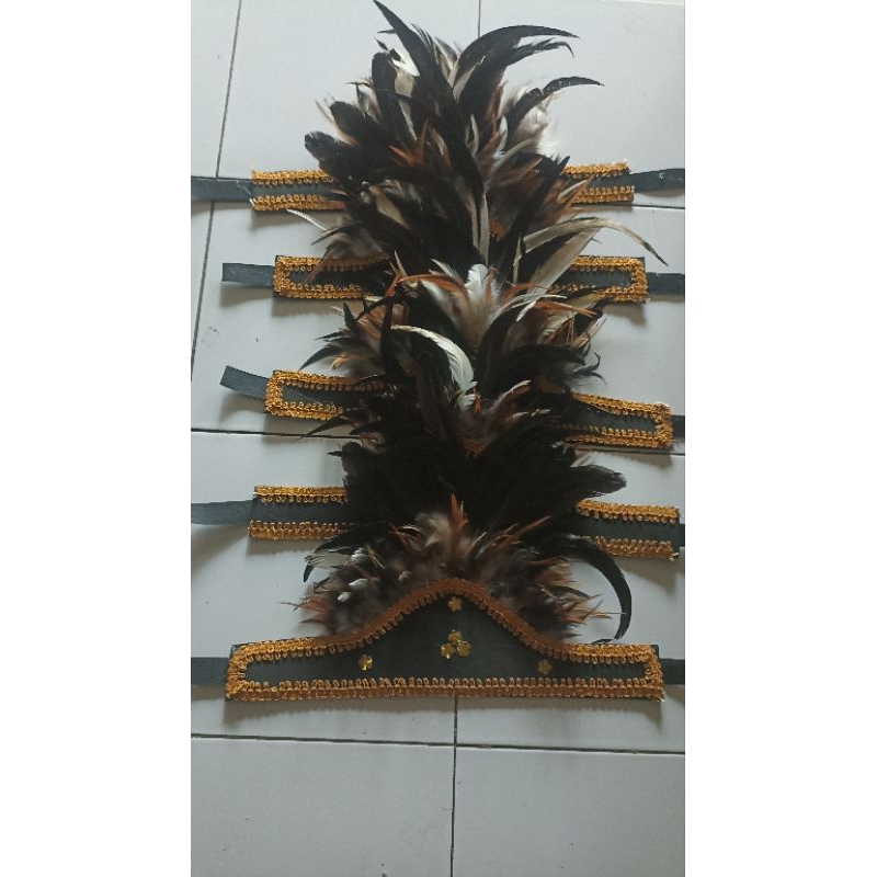 hiasan kepala bulu ayam