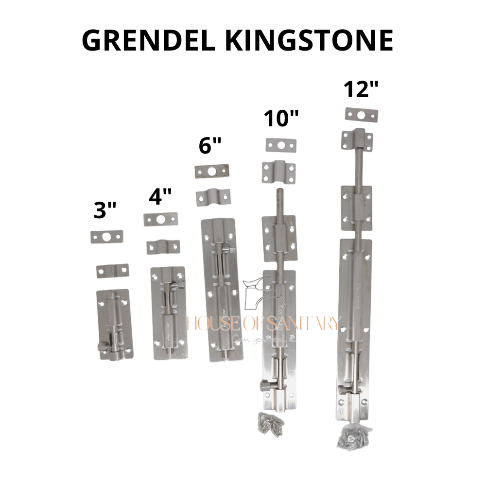 Grendel Pintu KING STONE / Grendel Jendela / Grendel Stainless / Grendel Panjang