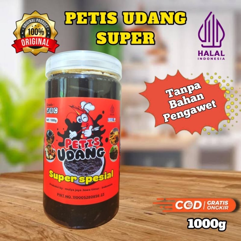 

Petis udang super spesial kemasan 1kg, bahan premium di jamin wenak poll