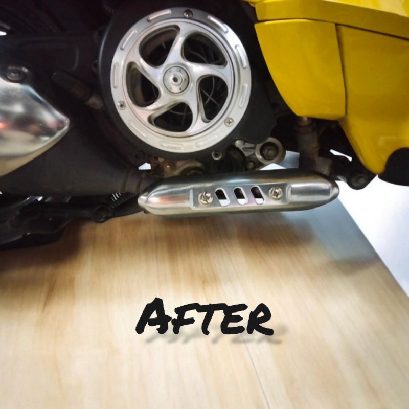 COVER LEHER KNALPOT VESPA MATIC SPRINT