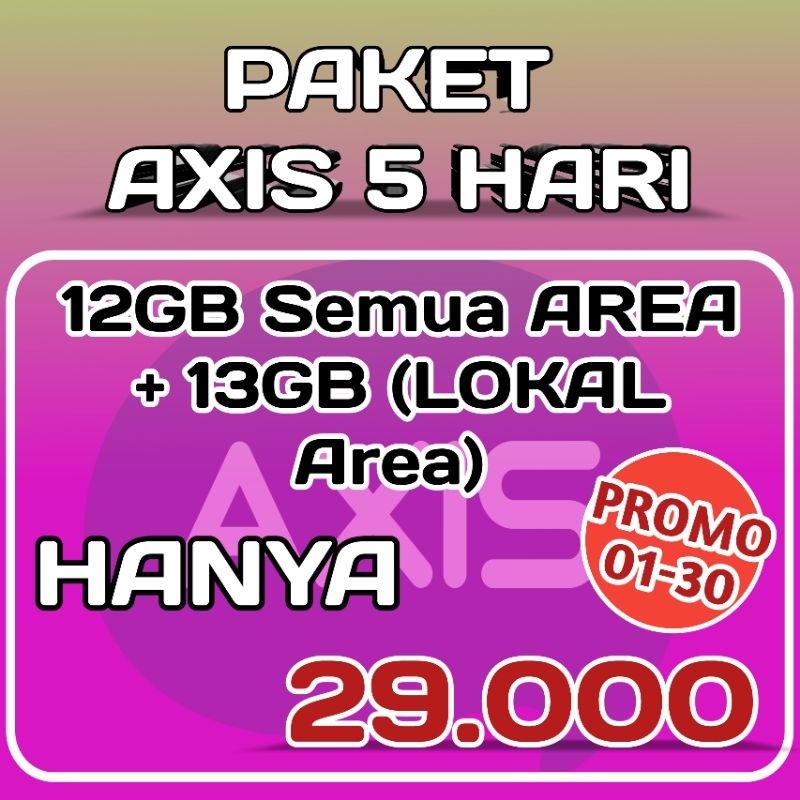 PAKET AXIS 25GB/5HARI
