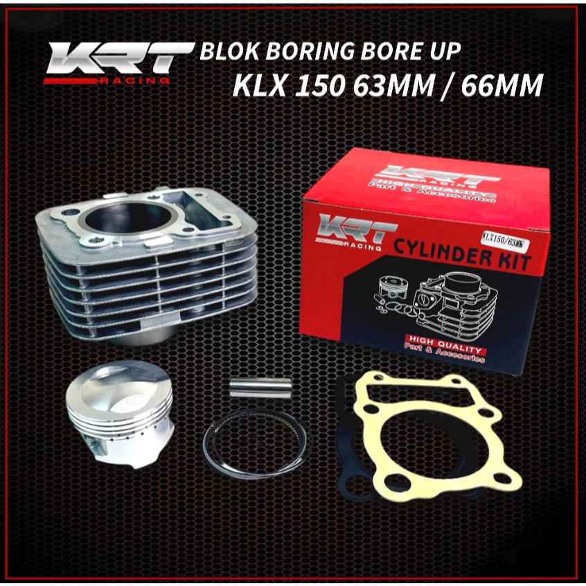 BLOK SEHER PAKET BORE UP KAWASAKI KLX 63MM 66MM