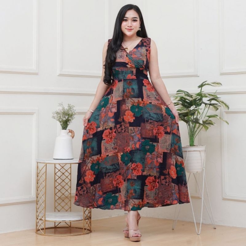 Daster yukensi rayon viscose premium kerut smoke adem realpict