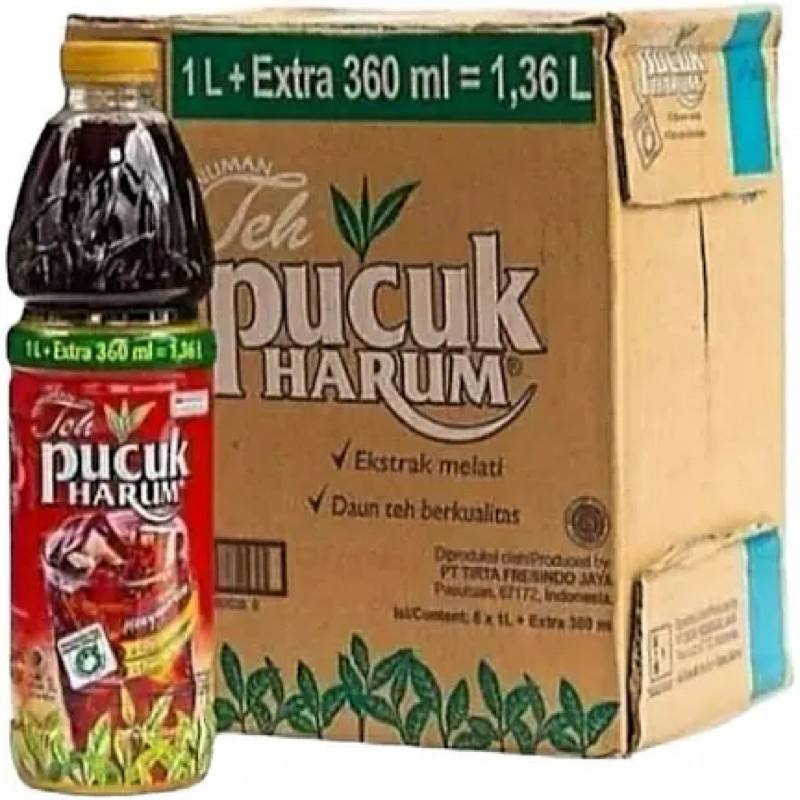 

Teh Pucuk Harum 1 Liter + 350ml Dus isi 6 Botol / Teh Pucum Harum