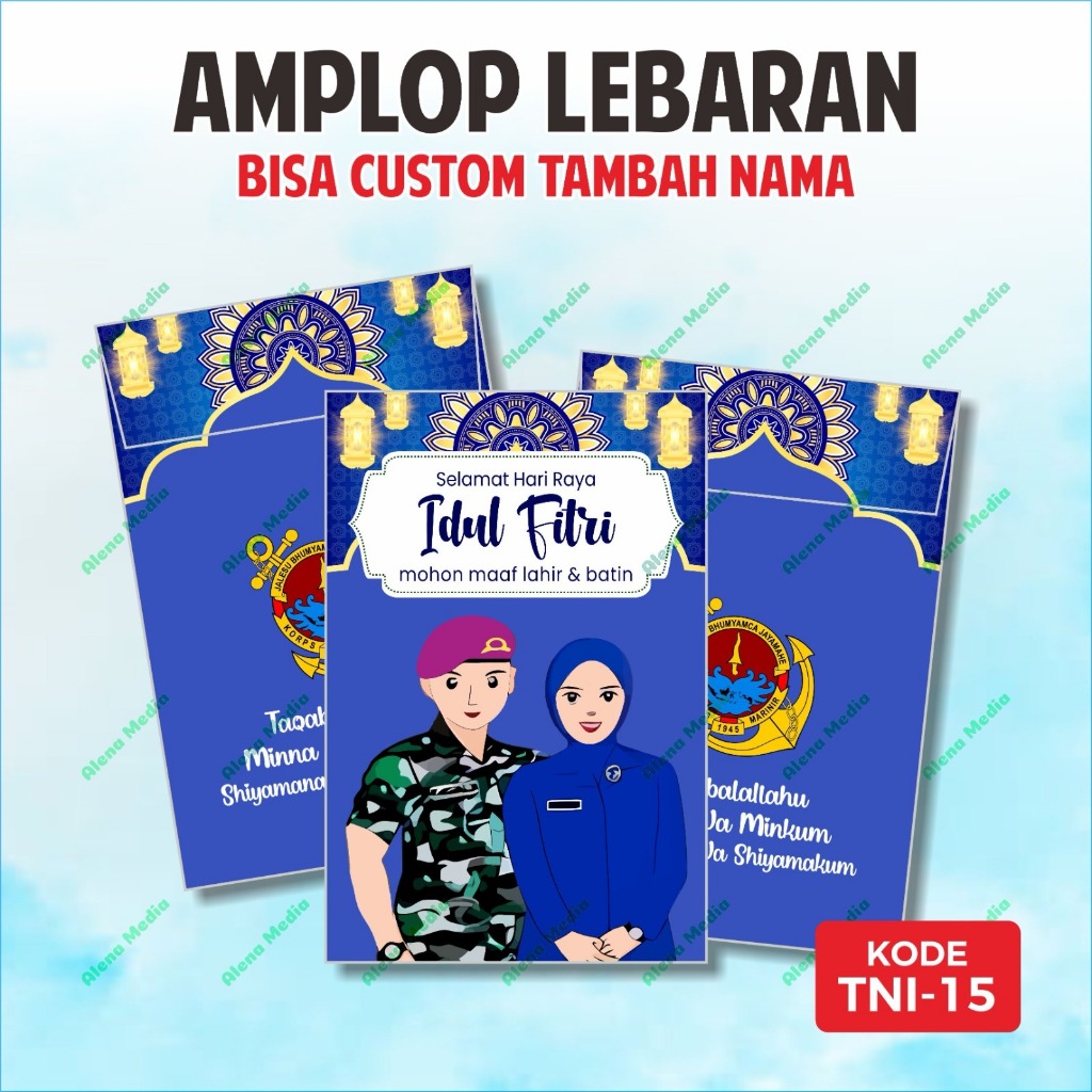 

[ISI 10 BIJI] TNI.15 - Amplop Idul Fitri MARINIR TNI AL JALASENASTRI TNI AL | Amplop Lebaran Custom | Amplop Custom