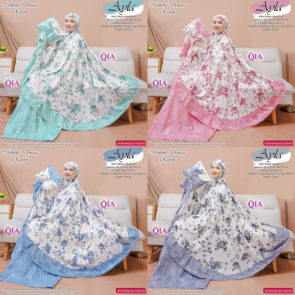 Mukena Rayon Jumbo Ayla Oval Hijab