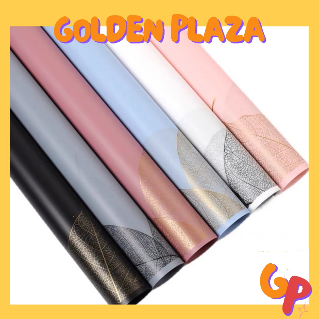 

Flower Wrapping Cellophane Motif Daun Leaf Kertas Buket Bunga Paper KB6065