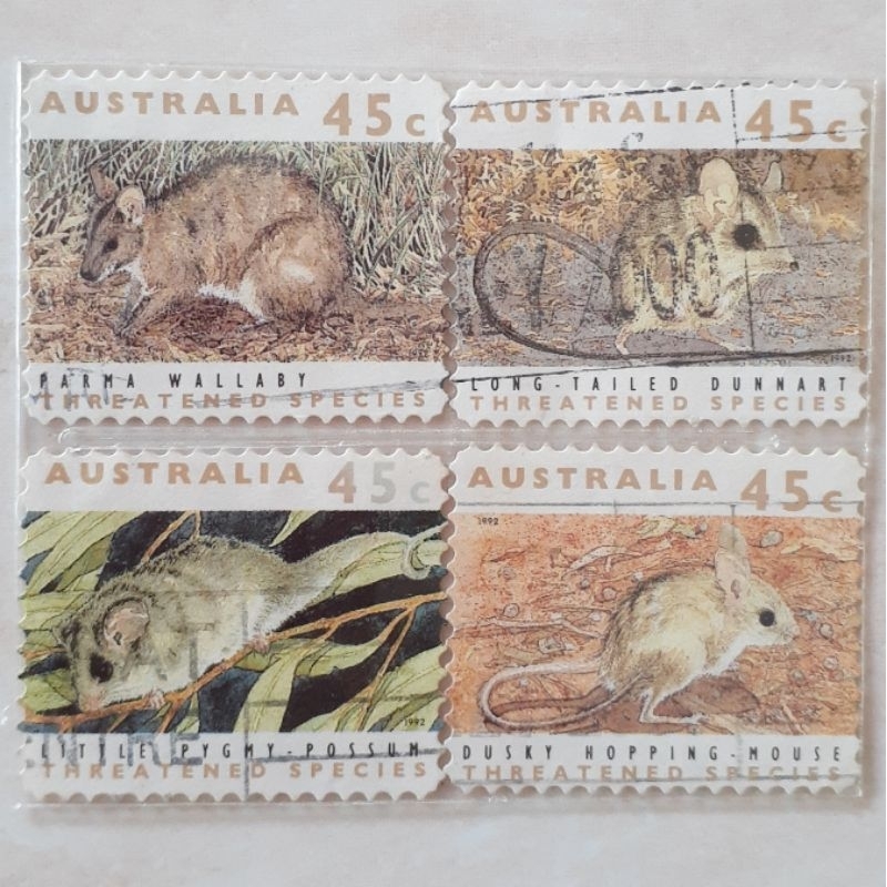 

(A) Perangko Australia Threatened Species Tahun 1992 set 4pcs