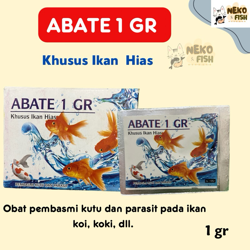 ABATE MEMBUNUH KUMAN IKAN /PEMBASMI JENTIK NYAMUK Obat pembasmi kutu dan parasit pada ikan koi, koki