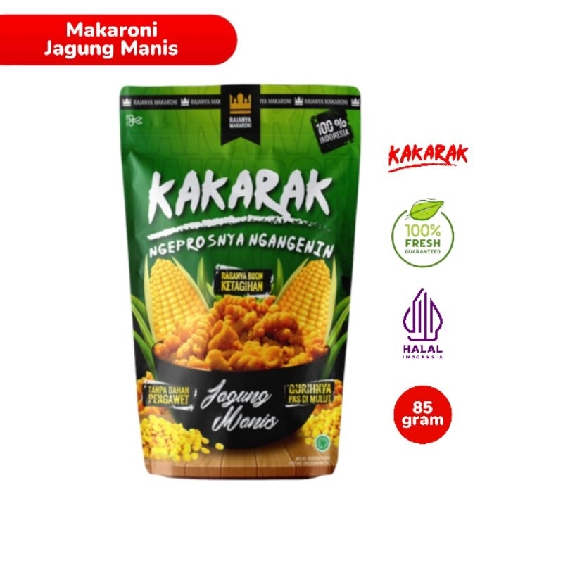 

KAKARAK - Makaroni Jagung Manis 85gr