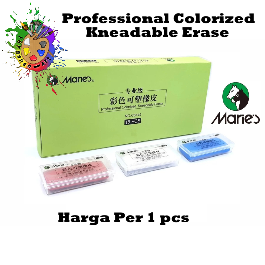 

Maries Profesional Colorized Kneadable Eraser C6145 / Penghapus Lukis Karet Melar