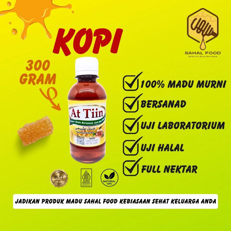 

MADU FULL NEKTAR BUNGA KOPI 100% ASLI&MURNI TANPA CAMPURAN,300 GRAM At-Tiin