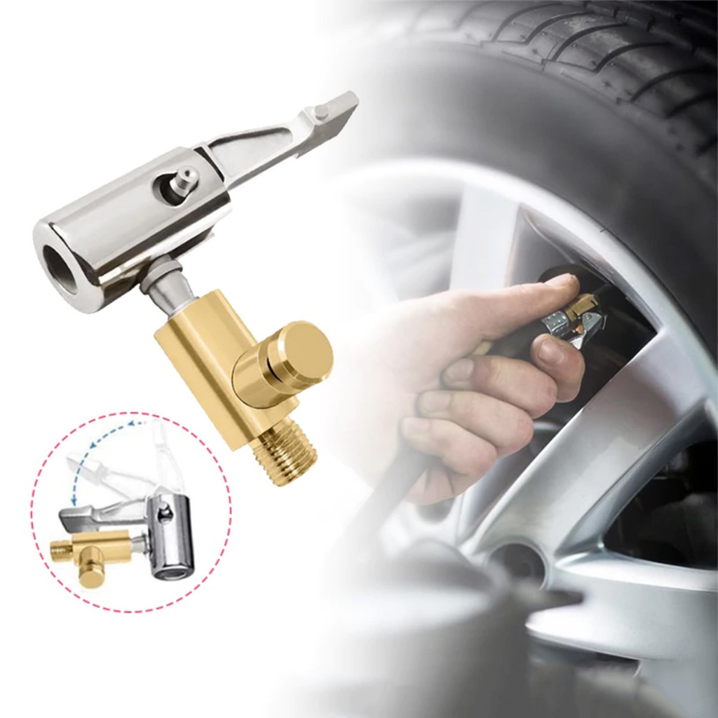 Kepala Pompa Ban Mobil / Chuck Pompa Ban / Alat Isi Angin Ban Kepala / Alat Isi Angin Ban Kepala Unt