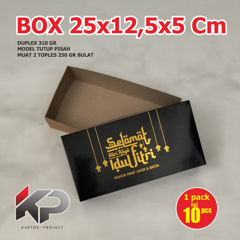 BOX HAMPERS KUKER LEBARAN  TOPLES 250 gr ISI 2