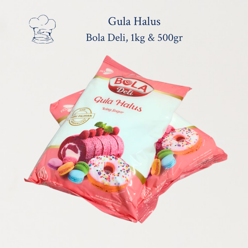 

Bola Deli Gula Halus 1kg / 500gr – Gula Bubuk Lembut untuk Kue & Dessert