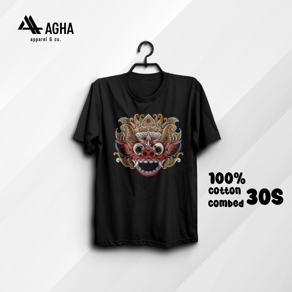Kaos Distro Atasan Barong Rangda Bali Pria