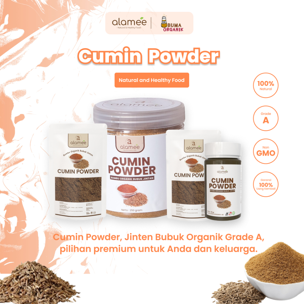 

Bumbu Dapur Jintan Bubuk Cumin Powder Jinten Ground Caraway Rempah Masak bumbu toples praktis