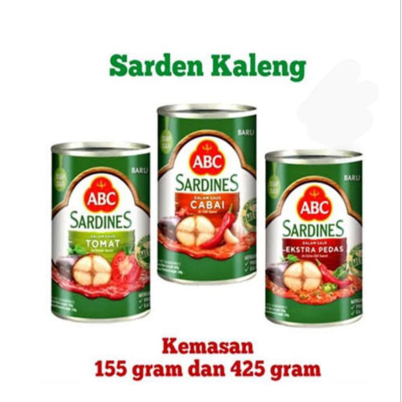 

[Isi 2 PCS] ABC Sardines/Sarden ABC Murah/ Extra Pedas/Chili/Sardines Tomat/Makanan Kaleng