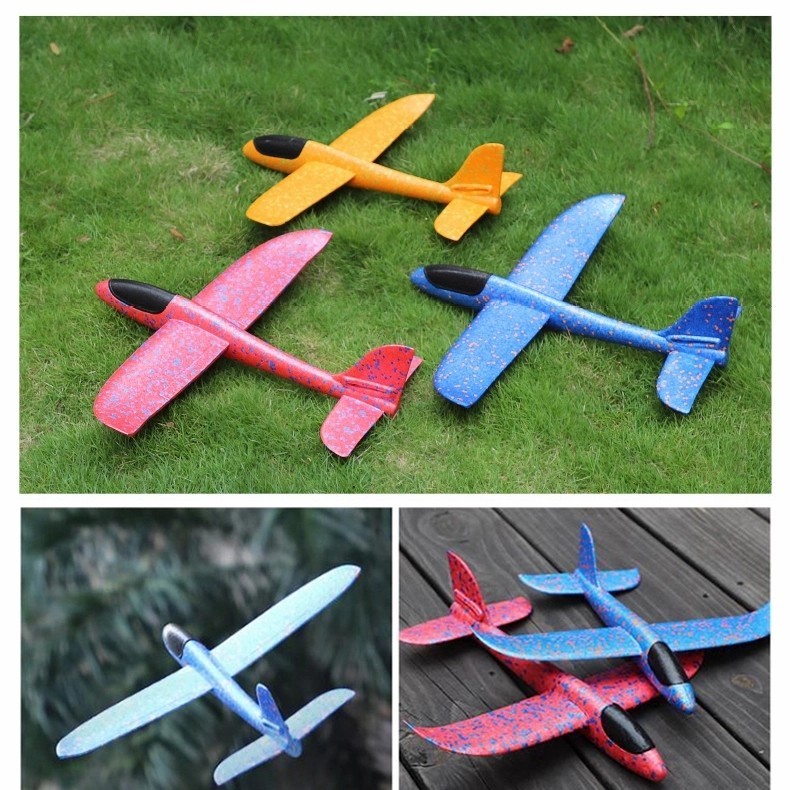 BESAR - Mainan Pesawat terbang gabus Busa Anak / Fliying Glider